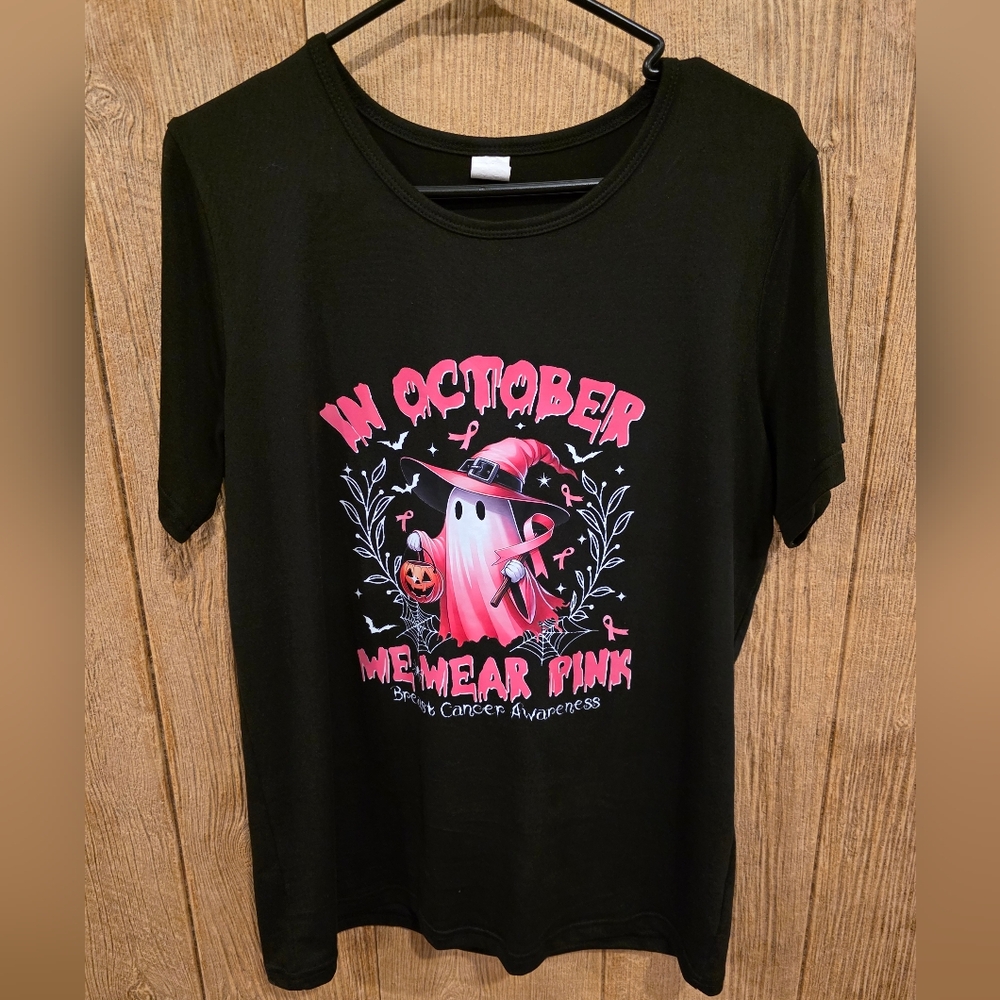 Breast Cancer Awareness T-Shirt Size Medium